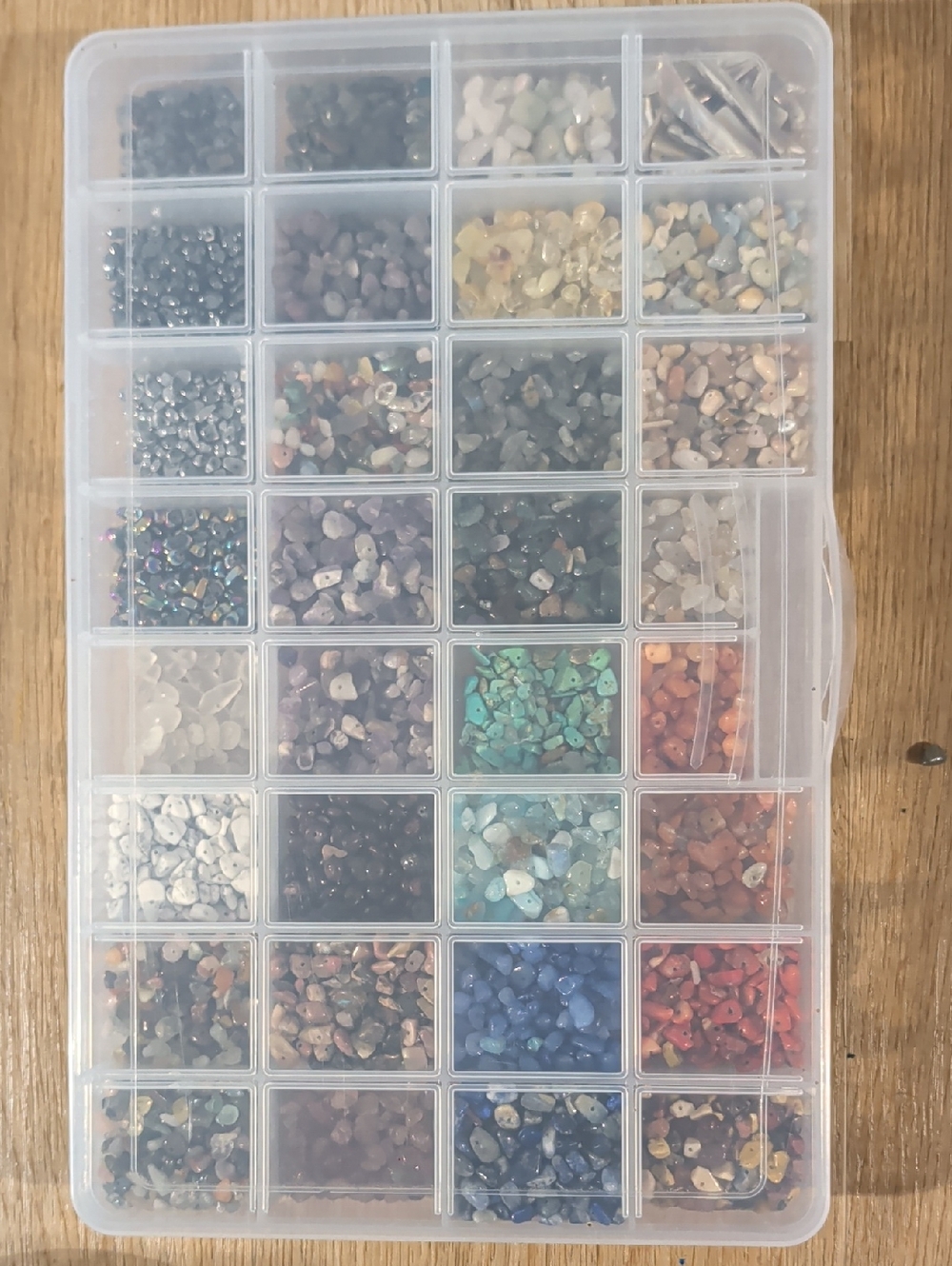 Semi-precious Stone Chip Beads: Amethyst Fluorite Unikite Labradite & Much More! - Picture 2 of 16